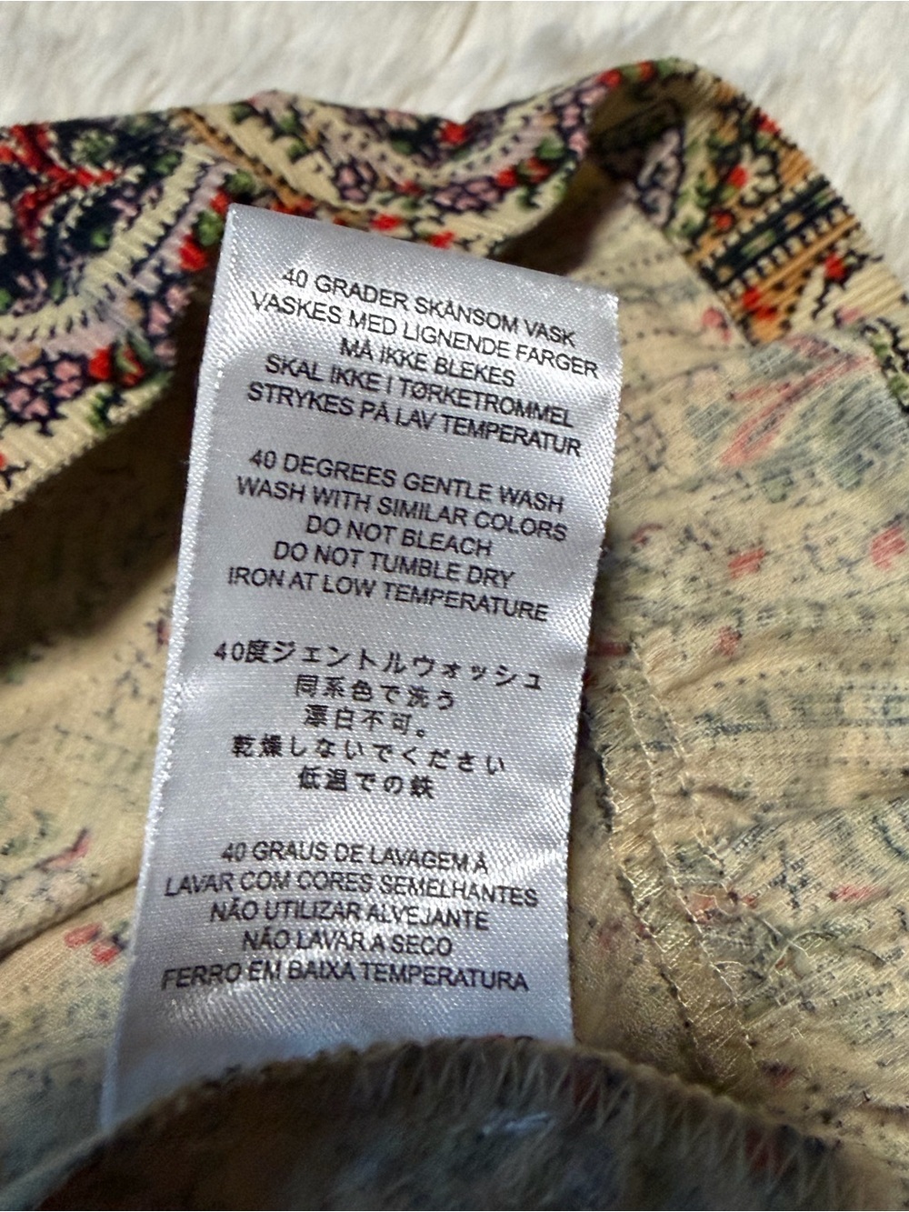 ByTiMo Paisley Baby Cord Shift Dress - Size XS - Picture 10 of 10